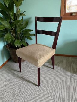 Ikiriya - Sheesham Wood Accent Dining Chair In Dark Walnut Finish (1 Year Warranty)