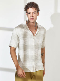 Campus Sutra - Mens Multi-Color Buffalo Check Oversized Shirt