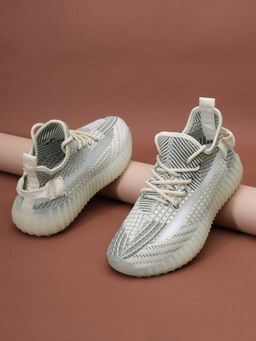 Truffle Collection - Cream Solid Sneakers