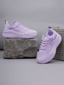 Truffle Collection - Purple Solid Sneakers