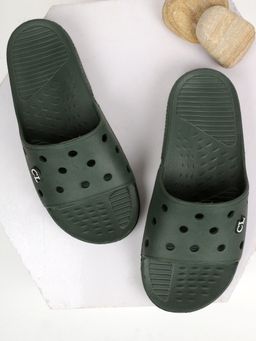 Carlton London - Solid Olive Sandals