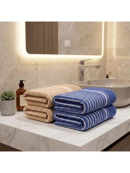 Athom Living - Ultra Soft Quick Dry Premium Cotton Hand Towel (Pack of 4) - Multi-Color (M)