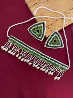 Digital Dress Room - Simple Design & Pearl Beaded Choker Set