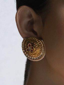 Joules By Radhika - Multi Colour Stud Earrings