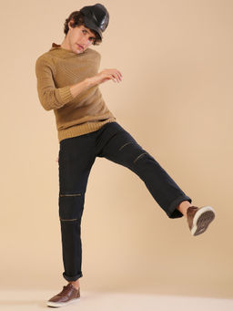 Campus Sutra - Men Solid Full Sleeve Stylish Casual Sweaters