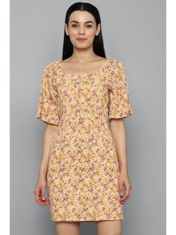 Allen Solly - Floral Peach Dress