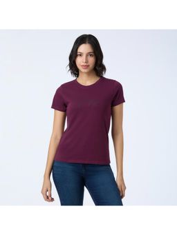 Pepe Jeans - Women Red Round Neck Half Sleeve T-Shirt