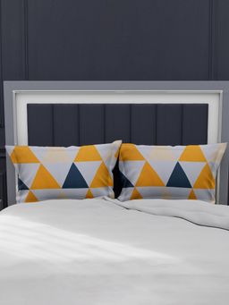 At Home by Nilkamal - Aurora Lisa Pillow Covers with Frill Set of 2-Multi-Color