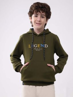 Monte Carlo - Boys Full Sleeve Hoodie - Olive