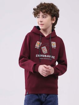 Monte Carlo - Boys Full Sleeve Hoodie - Maroon