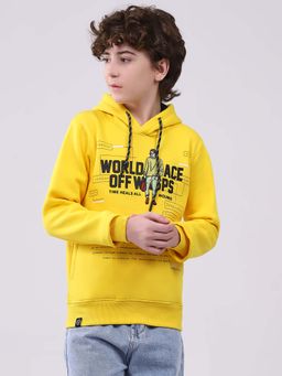 Monte Carlo - Boys Full Sleeve Hoodie - Mustard
