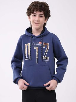 Monte Carlo - Boys Full Sleeve Hoodie - Blue