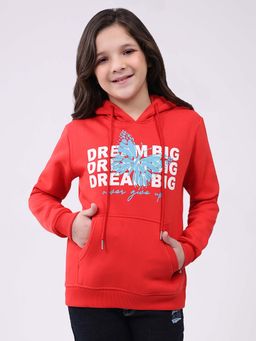 Monte Carlo - Girls Full Sleeve Hoodie - Red
