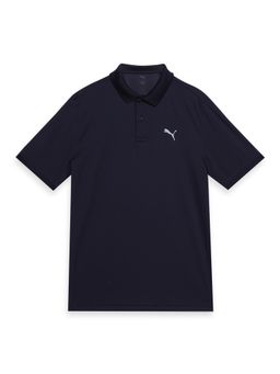 Puma - Sprint Boys' Sweat-Wicking Polo T-shirt - Blue