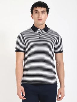 Tommy Hilfiger - Stripes Regular Fit Cotton Polo T-Shirt