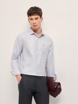 The Bear House - Men's Grey Tailored Fit Shirt