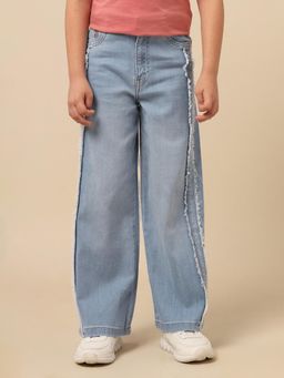 U.S. POLO ASSN. - Girls Blue Wide Leg Jeans