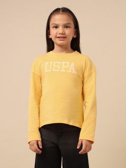 U.S. POLO ASSN. - Girls Yellow Solid T-shirt