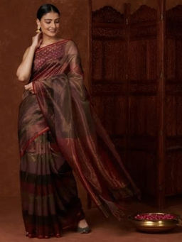 Fabindia - Cotton Silk Woven Maheshwari Sari