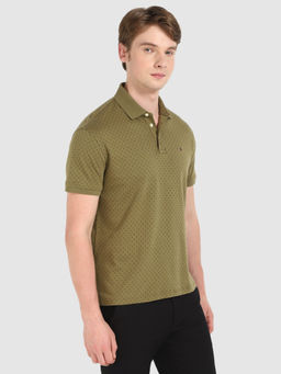 Tommy Hilfiger - Olive Printed Polo T-Shirt