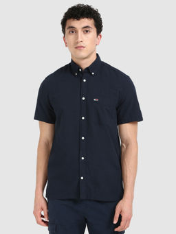 Tommy Hilfiger - Navy Blue Solid Shirt