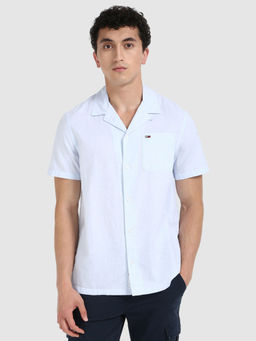 Tommy Hilfiger - Stylish Blue Solid Shirt