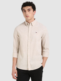 Tommy Hilfiger - Tan Solid Shirt