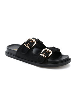 U.S. POLO ASSN. - Women Marcella Black Footbed Sandals