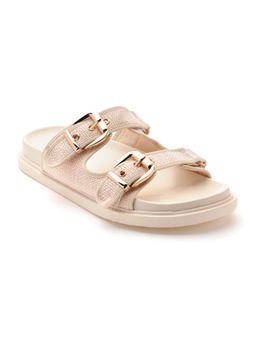 U.S. POLO ASSN. - Women Marcella Beige Footbed Sandals