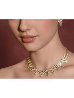 BEAUTY SPOT JEWELLERY - Celestial Cluster Kundan Necklace Set