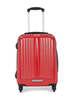 Tommy Hilfiger - Textured Crystal Hard Luggage Red