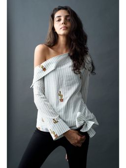 Fancy Pastels - Cactus One Shoulder Top