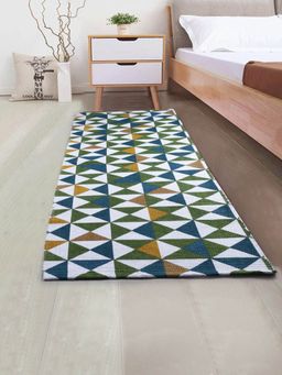 Saral Home - Cotton Printed Runner-Green-50X180 Cm