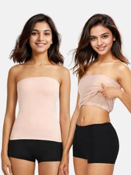 Adira - Beige Tube Tank Top (Pack Of 2)