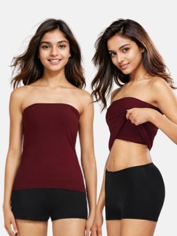 Adira - Wine Tube Tank Top (Pack Of 2)