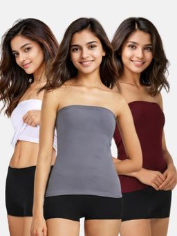 Adira - Multi-Colour Tube Tank Top (Pack Of 3)