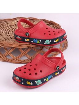toothless - Boys Red EVA Regular Fit Casual with Soft Sole Comfort Easy to Wear Clogs