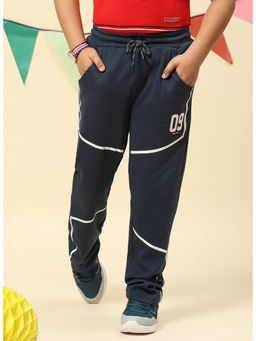 Monte Carlo - Grey Cotton Blend Printed Trackpant