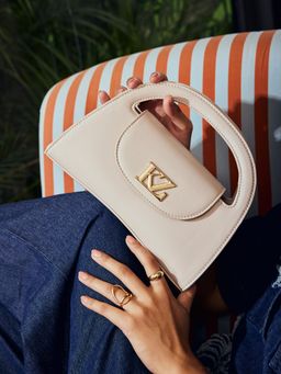 Kazo - Off White Noah Sling Bag with Detachable Strap (S)