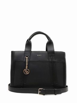 Kazo - Black Alpha Tote Bag with Detachable Strap (L)