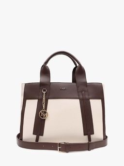 Kazo - Off White Alpha Tote Bag with Detachable Strap (L)