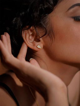 Divas Mantra - 92.5 Sterling Silver Moon Kissed Earrings with Beryllonite