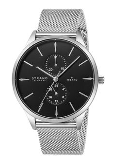 Strand by Obaku - Beaufort Black Dial Multifunction Watch For Men (S703GMCBMC)