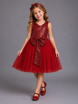 The Little Tales - Red Sequins Dress