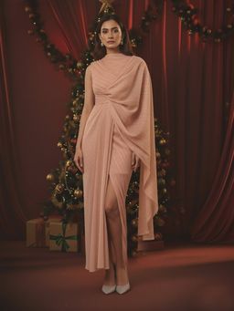 House of Fett - Pink Royale Draped Gown