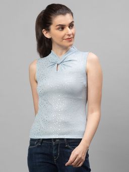Globus - Blue Printed Top