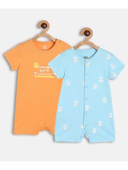 MINI KLUB - Baby Boys Blue/orange Blue/orange Romper (Set of 2)