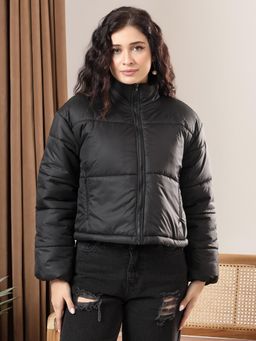 KOTTY - Womens Winter Lightweight Cozy and Weather-Resistant Puffer Jacket - Black