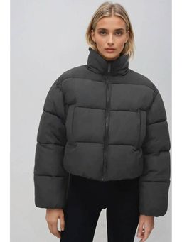 KOTTY - Womens Cozy Durable and Effortlessly Chic Winter Puffer Jacket - Black