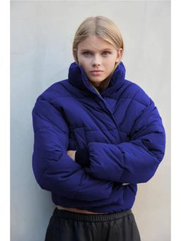 KOTTY - Womens Cozy Durable and Effortlessly Chic Winter Puffer Jacket - Blue